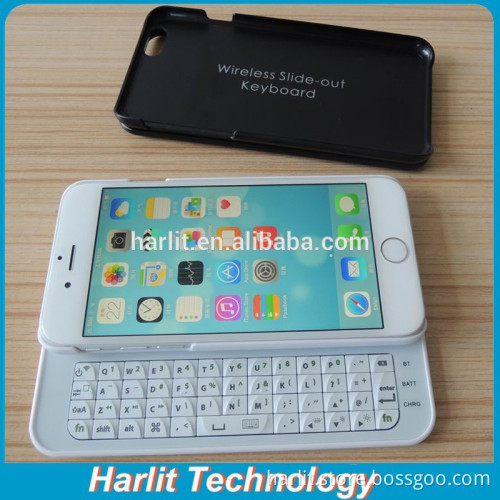 Mini Slide Out Wireless Bluetooth Keyboard With Case For iPhone 7 Pocket Keyboard With Physical Keypad For iPhone